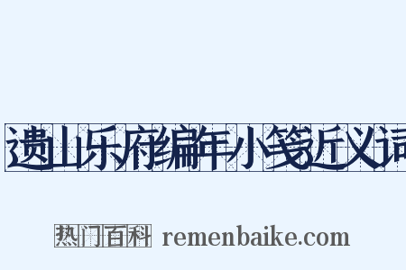 遗山乐府编年小笺近义词是什么意思的图片